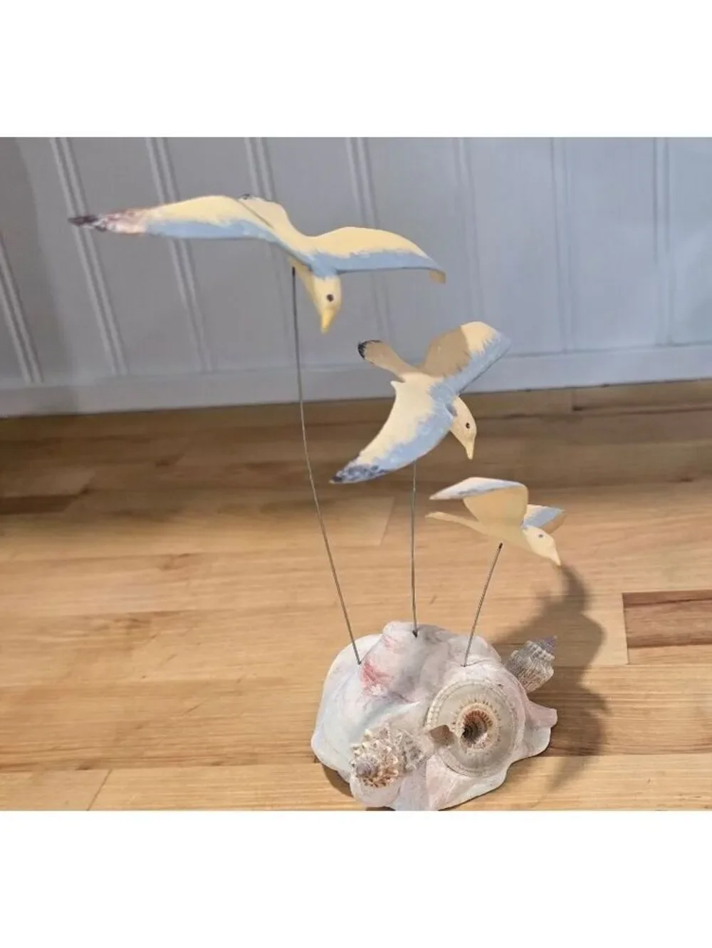 Vintage Seagull Figurine with Resin base - Coastal Home Decor Nautical Oceanside